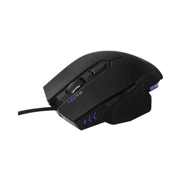 Encontraproduto.com.br - Mouse Gamer USB HARPY 3200DPI LED Multicolorido Preto C3 TECH MG-100BK