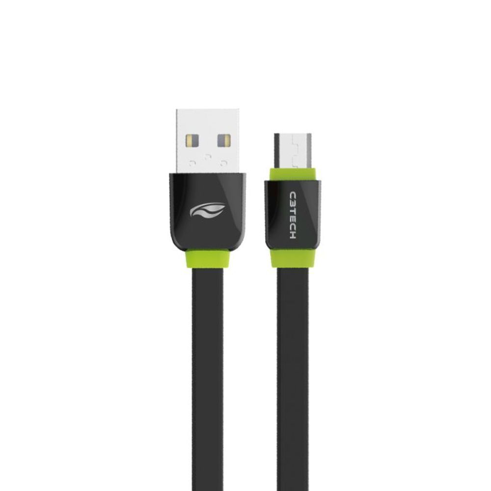 Encontraproduto.com.br - Cabo USB-Micro USB 2,0A 1m CB-100BK Preto C3Tech