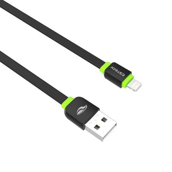 Encontraproduto.com.br - Cabo USB Lightning 2.0A 1 Metro Preto C3 TECH CB-110BK