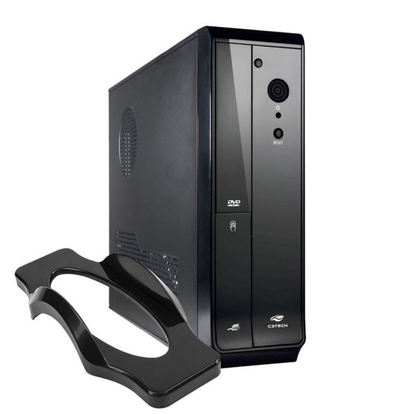 Encontraproduto.com.br - Gabinete Slim C3tech Dt-110bk, Fonte 200w, Micro Atx, Preto