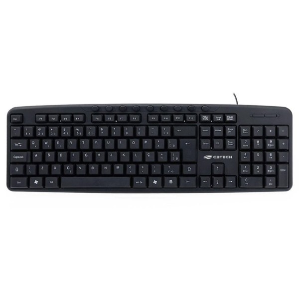 Encontraproduto.com.br - Teclado Usb Multimídia Kb-m40bk C3tech Preto