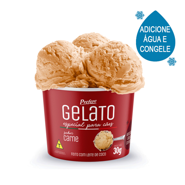 Gelato para Cães Prefere Carne