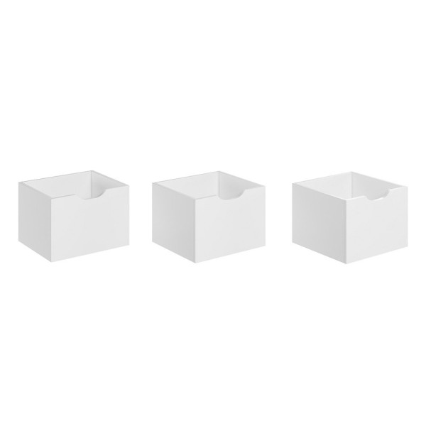 Kit 3 Gavetas Organizadoras Qmovi Branco