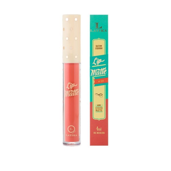Encontraproduto.com.br - Batom Líquido Matte Latika Lip Rosa Nº5 4ml