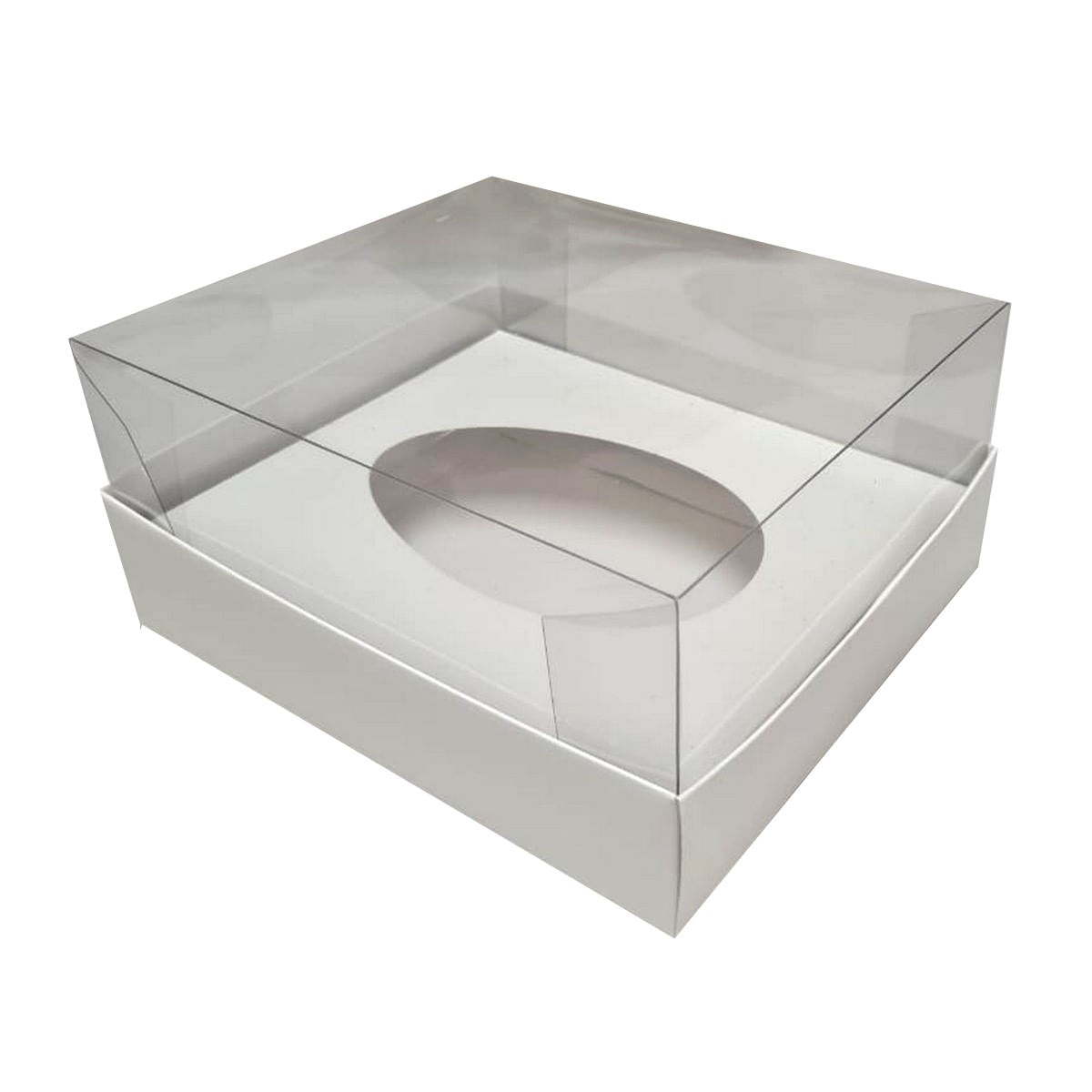 Caixa Base Ovo de Colher 250g Branco Sem Colher c/5 Un YINPACK