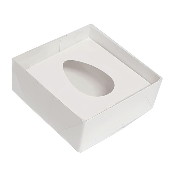 Encontraproduto.com.br - Caixa para Ovo de Colher Branca 50g - Yinpack