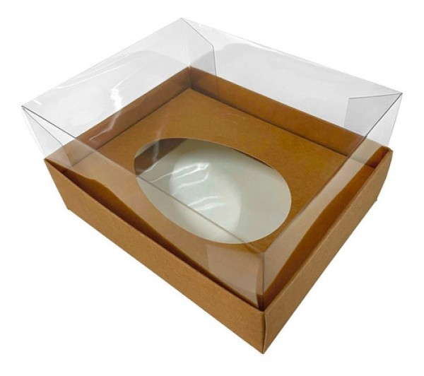 Encontraproduto.com.br - Caixa Ovo Colher Páscoa Kraft 100g Com 5 Unidades