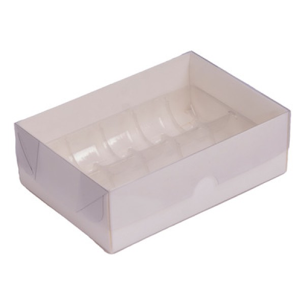 Caixa Para 10 Macarons Branco com 5 un YINPACK