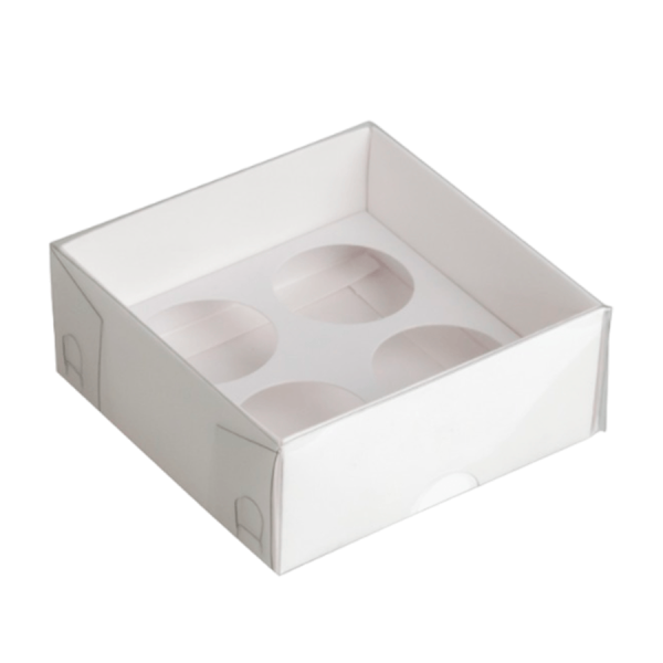 Caixa Para 4 Brigadeiros Branca 10 Unidades P0598 YINPACK