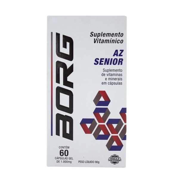 Encontraproduto.com.br - Suplemento Alimentar Borg A Z Senior 60 Cápsulas Gel