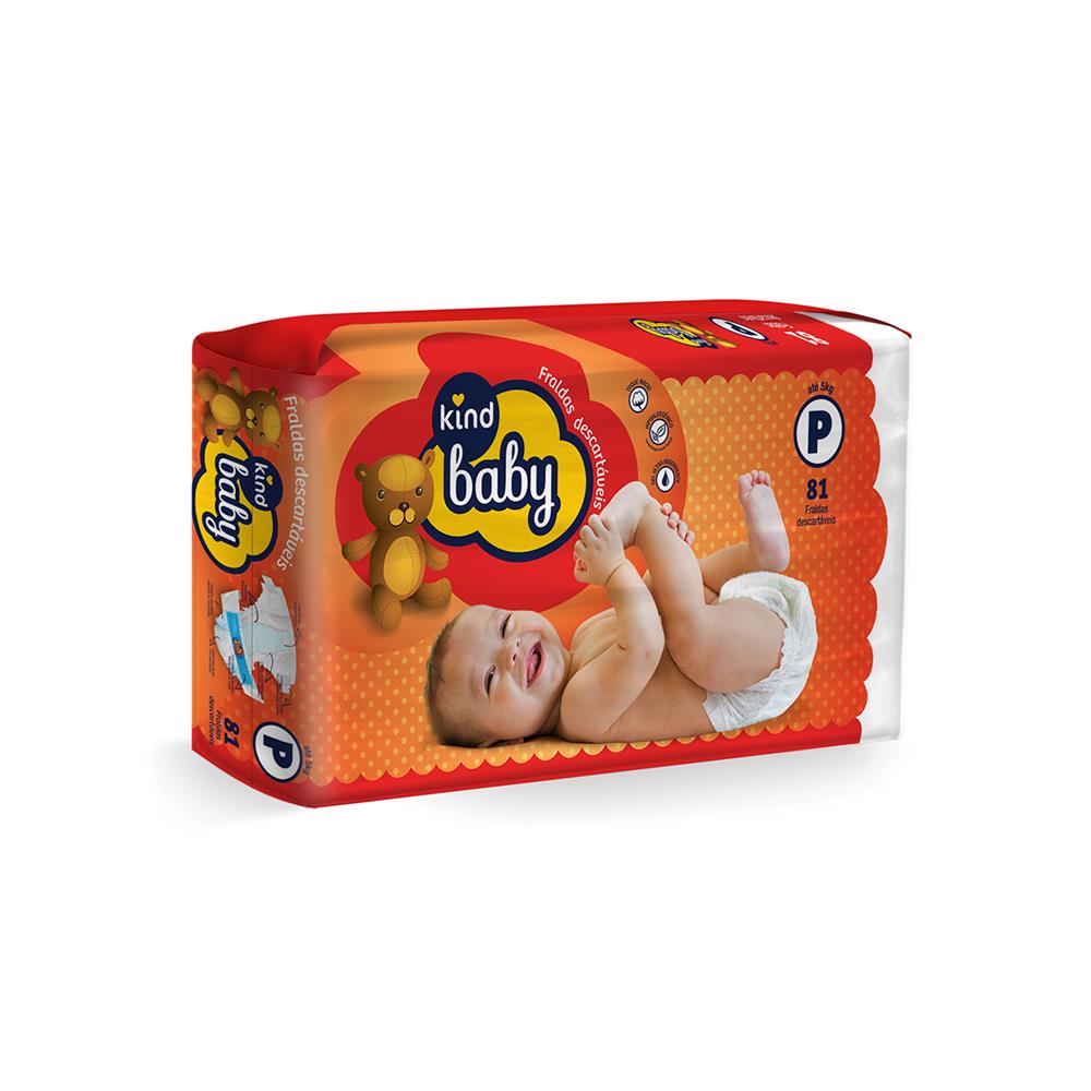 KIND BABY FRALDA DESCARTAVEL INFANTIL HIPER BABY P x 81