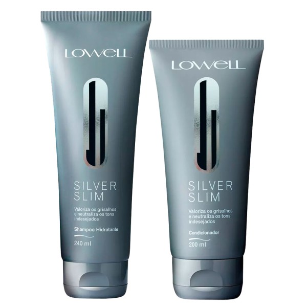 Encontraproduto.com.br - Shampoo + Condicionador Lowell Silver Slim Kit Com 2 Produtos