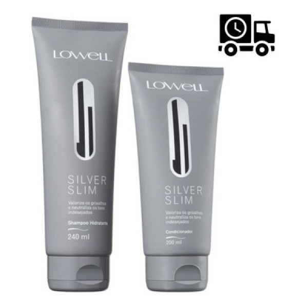 Shampoo + Condicionador Lowell Silver Slim Kit Com 2 Produtos