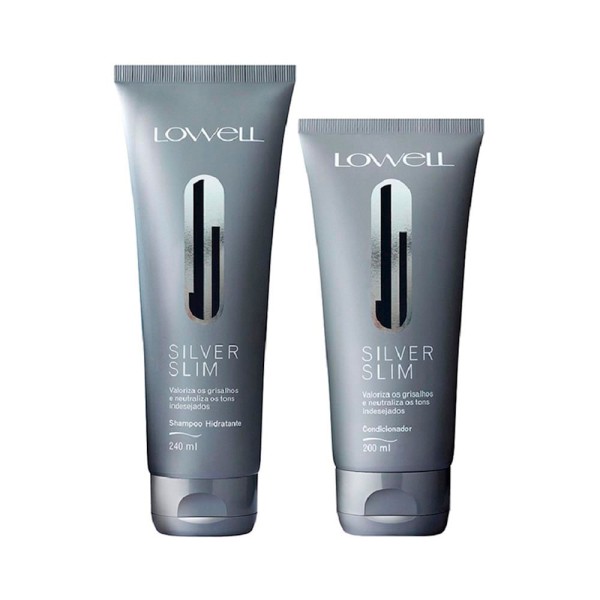 Encontraproduto.com.br - Shampoo + Condicionador Lowell Silver Slim Kit Com 2 Produtos