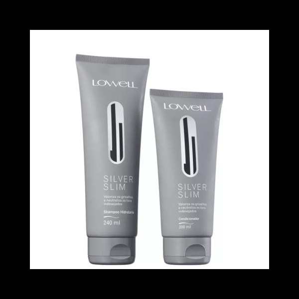 Encontraproduto.com.br - Shampoo + Condicionador Lowell Silver Slim Kit Com 2 Produtos