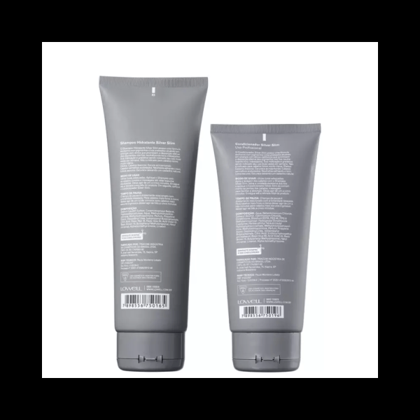 Encontraproduto.com.br - Shampoo + Condicionador Lowell Silver Slim Kit Com 2 Produtos