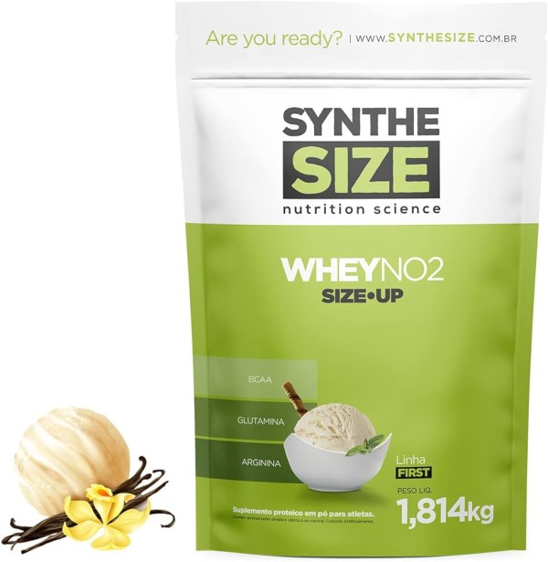 Encontraproduto.com.br - Whey NO2 Synthesize Refil 1,8kg - Sabor Baunilha