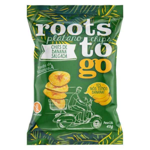 Encontraproduto.com.br - Chips Banana Salgada Roots To Go 45g