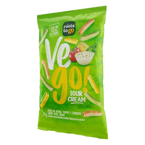 Encontraproduto.com.br - SNACK ROOTS TO GO VEGO 30g, SOUR CREAM