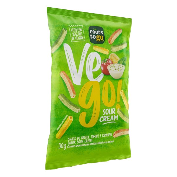 Encontraproduto.com.br - SNACK ROOTS TO GO VEGO 30g, SOUR CREAM