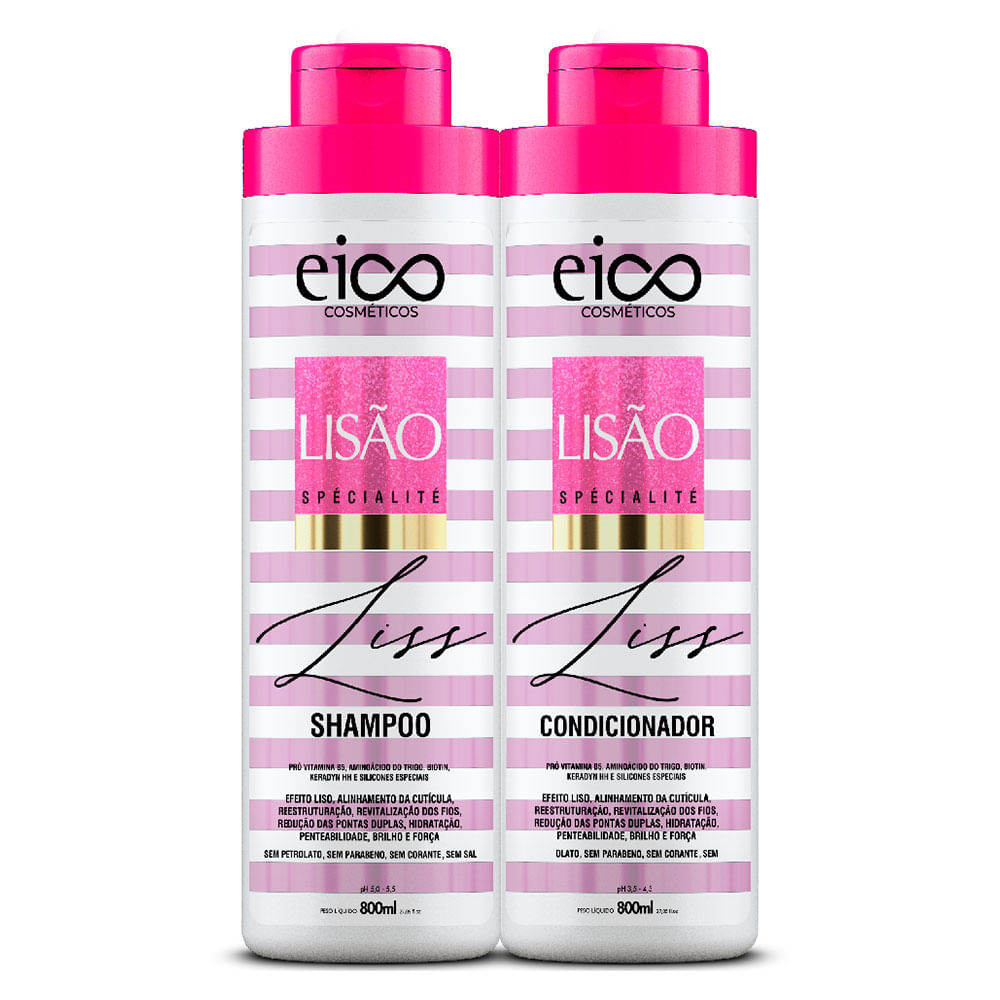 Encontraproduto.com.br - Kit Eico Cabelos Longos Shampoo 800ml + Condicionador 750ml