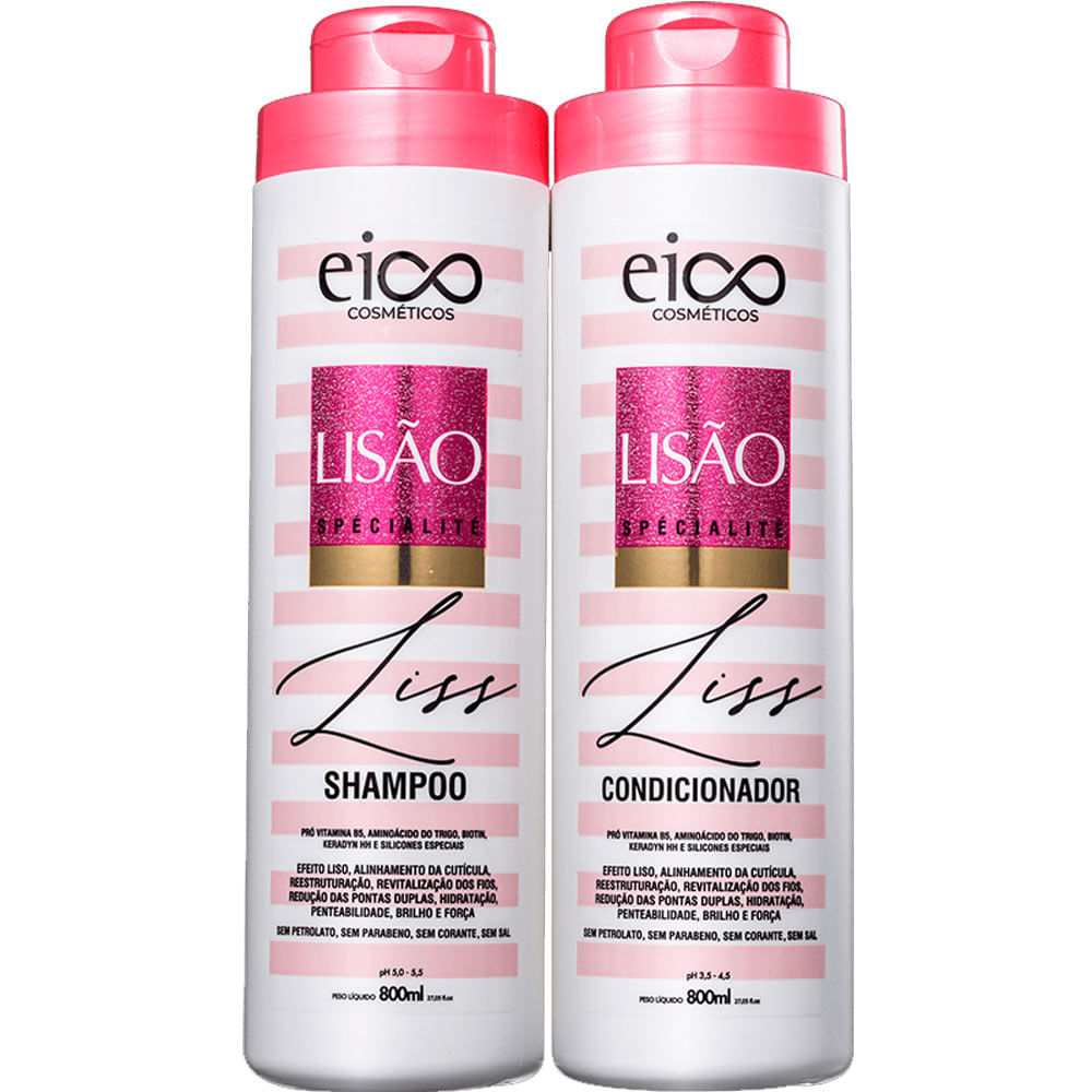 Encontraproduto.com.br - Kit Eico Cabelos Longos Shampoo 800ml + Condicionador 750ml