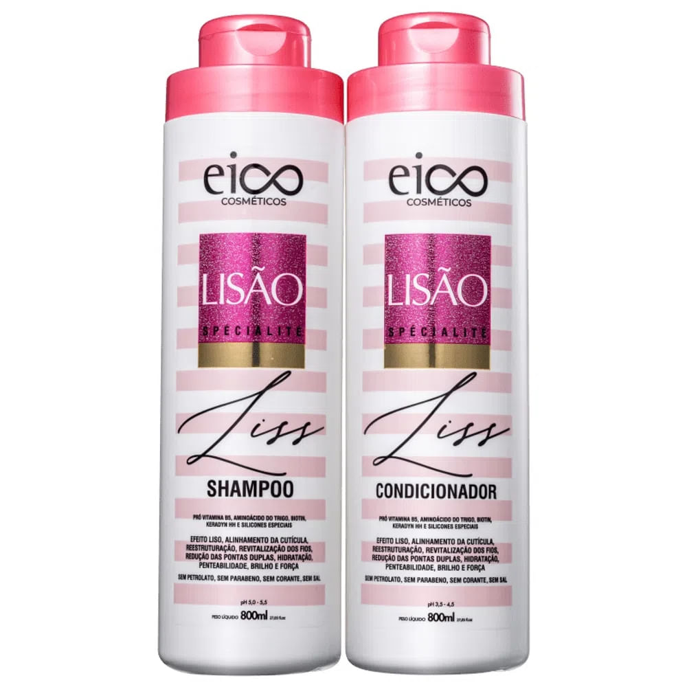 Encontraproduto.com.br - Kit Eico Cabelos Longos Shampoo 800ml + Condicionador 750ml