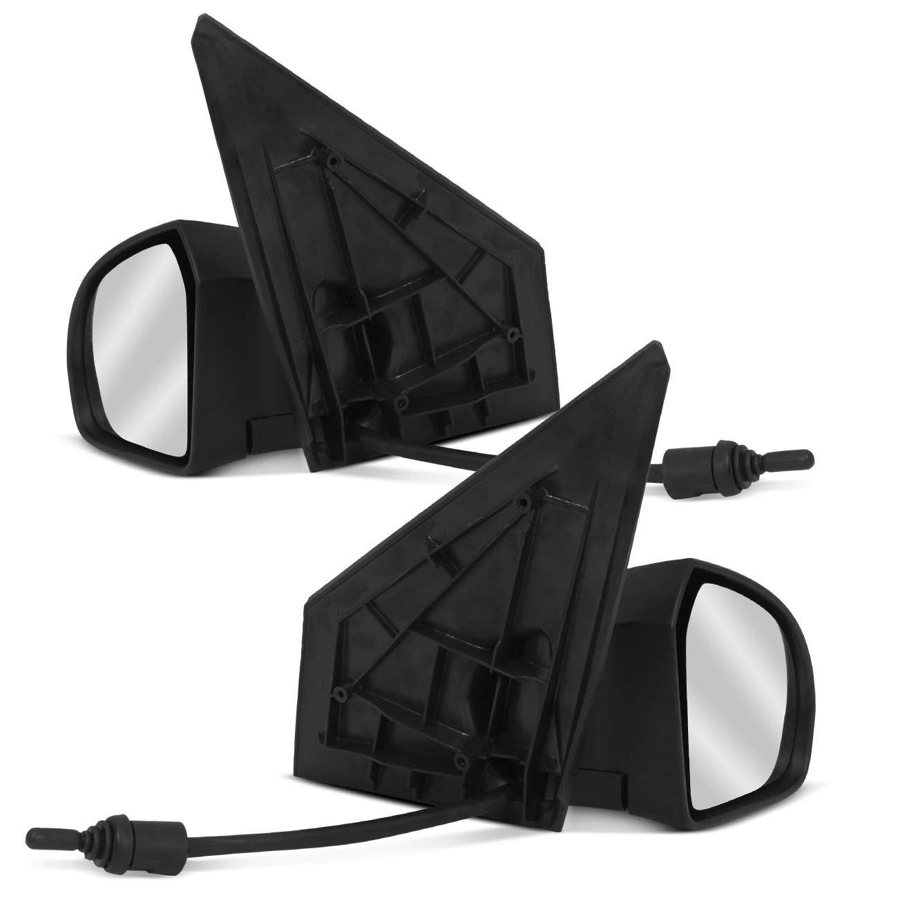 Encontraproduto.com.br - Retrovisor Fiesta Hatch Sedan 02 03 04 05 06 07 08 09 10 11 12 13 14 Preto com Controle