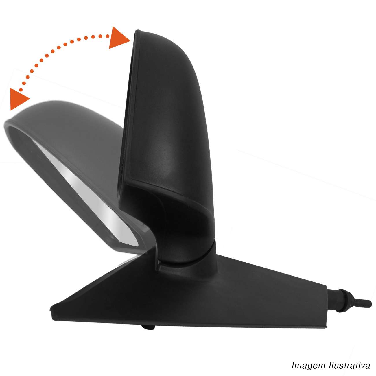 Encontraproduto.com.br - Retrovisor Fiesta Hatch Sedan 02 03 04 05 06 07 08 09 10 11 12 13 14 Preto com Controle