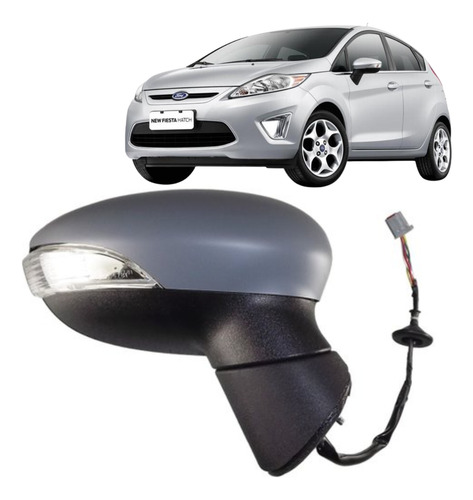 Encontraproduto.com.br - Retrovisor eletrico Ford New Fiesta com seta 2009 em diante Retrovex RX3360