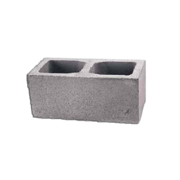 Bloco 19X19X39cm vedação aparente com fundo Ramos