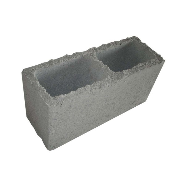 Encontraproduto.com.br - Bloco de Cimento Ramos 14x19x39cm Vedação Rústico com Fundo