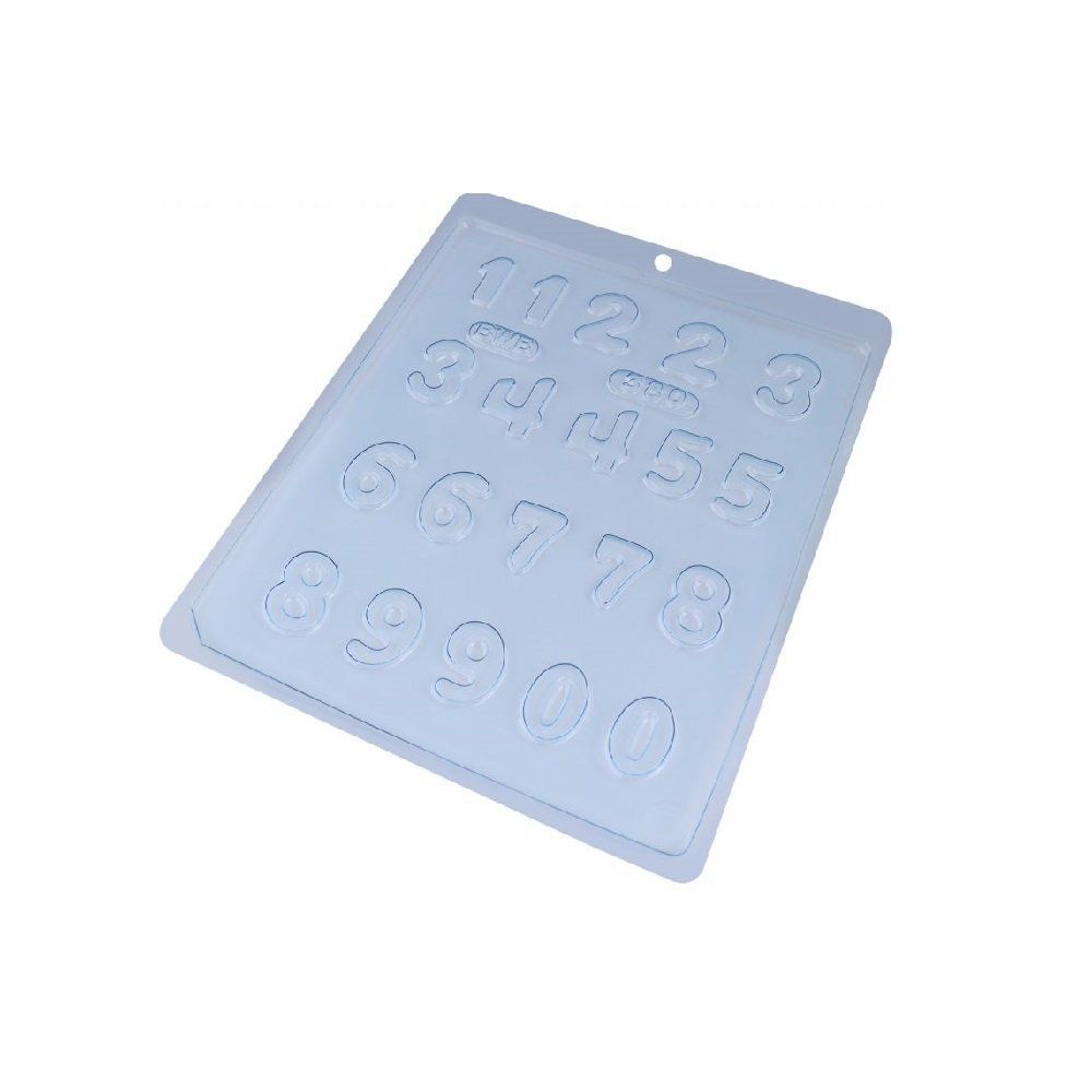 Encontraproduto.com.br - Forma PVC Números c/20 Cavidades Ref.380 - BWB