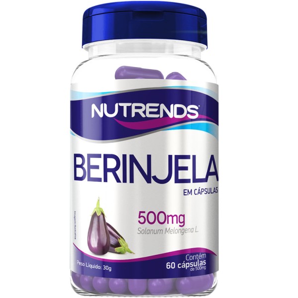 Encontraproduto.com.br - Berinjela Nutrends 500mg Com 60 Cápsulas