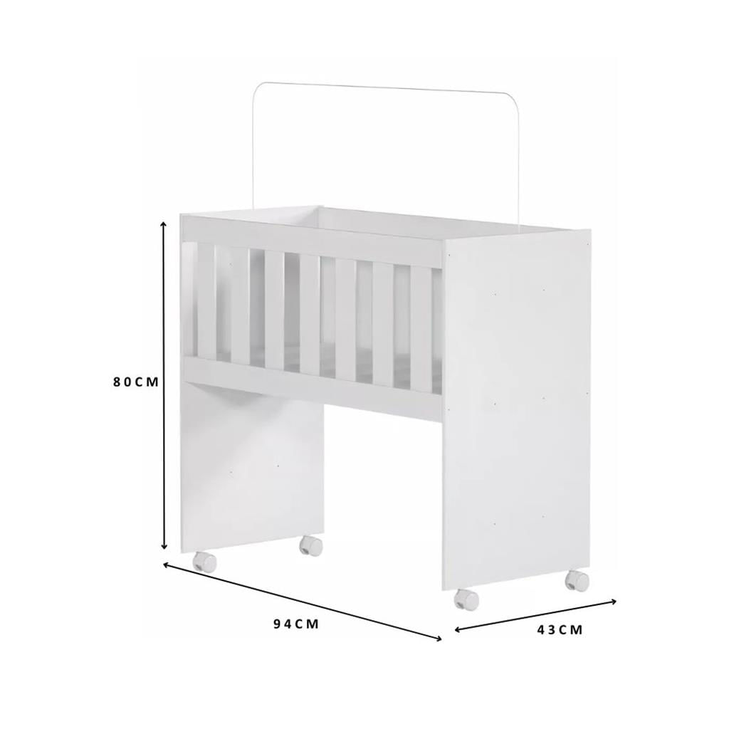 Encontraproduto.com.br - Mini Berço Multifuncional com Rodízio Luke Tigus Baby