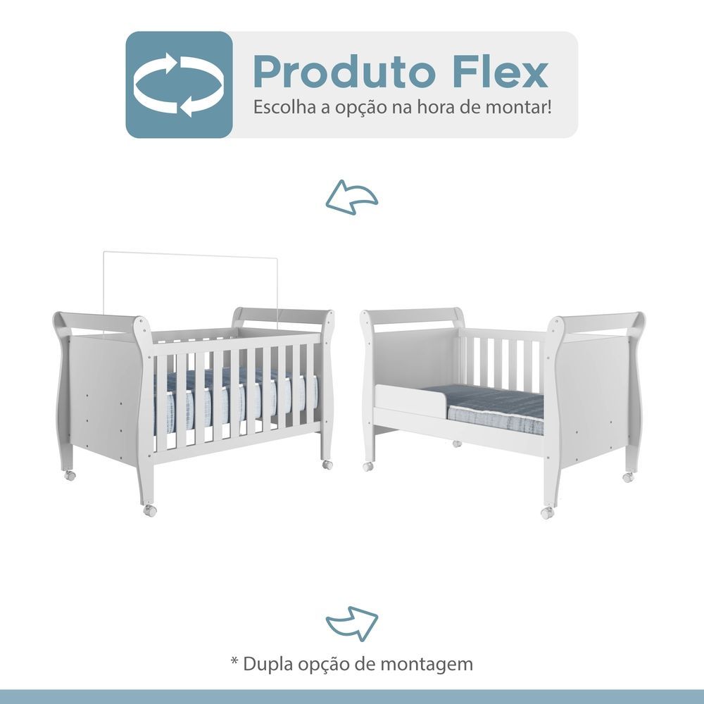 Encontraproduto.com.br - Quarto de Bebê Completo Berço Cômoda e Guarda Roupa Zara Tigus Baby