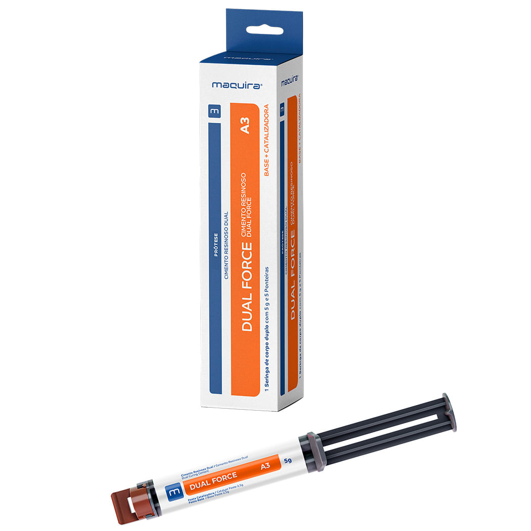 Encontraproduto.com.br - Cimento Resinoso Dual Force Corpo Duplo A3 - Maquira