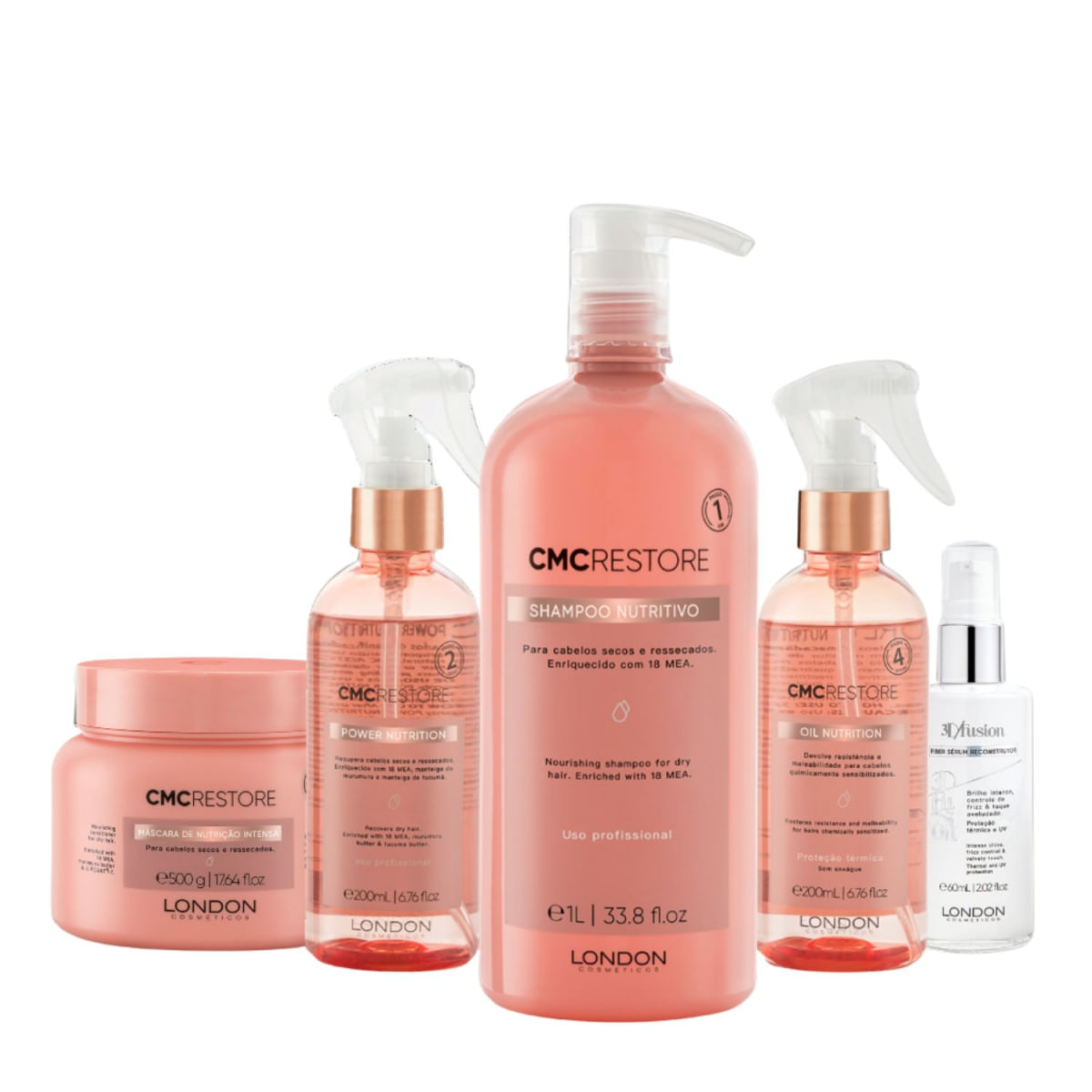 Kit CMC Restore: CMC Nutrição Intensa Pro Sérum