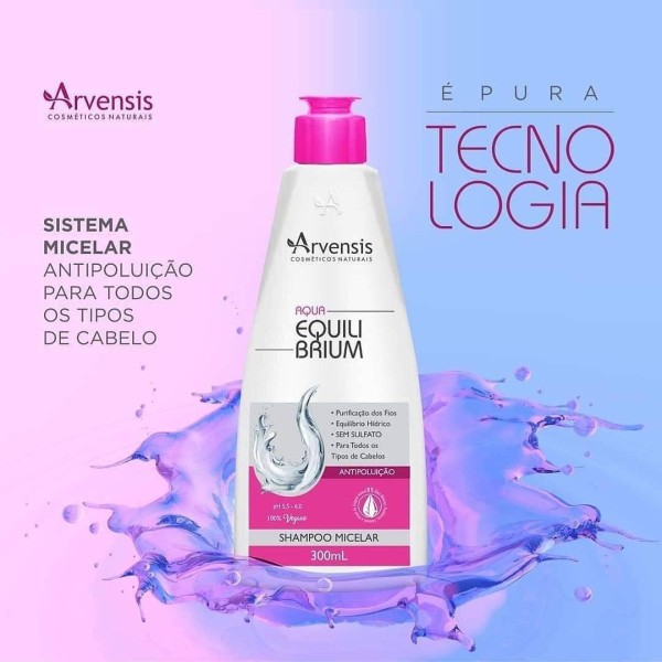 Encontraproduto.com.br - Shampoo Micelar Aqua Equilibrium Arvensis 300ml