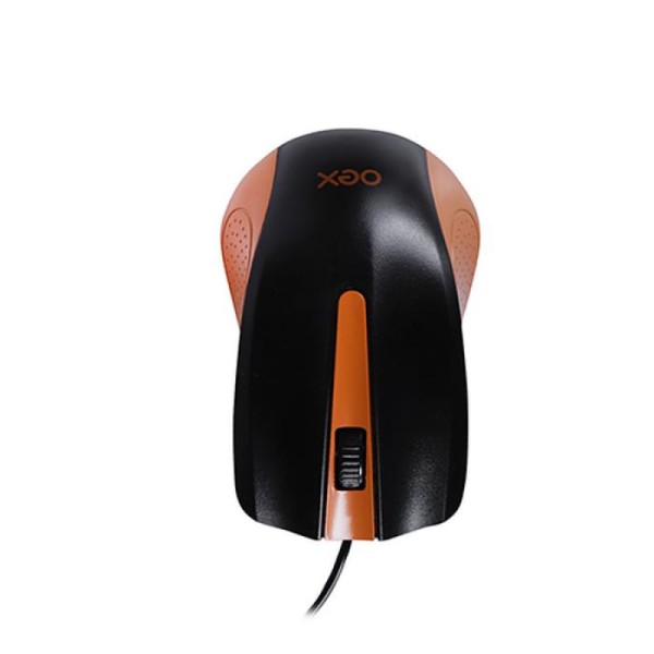 Encontraproduto.com.br - Mouse Com Fio 1000 Dpi Oex Ms100 - Laranja Preto
