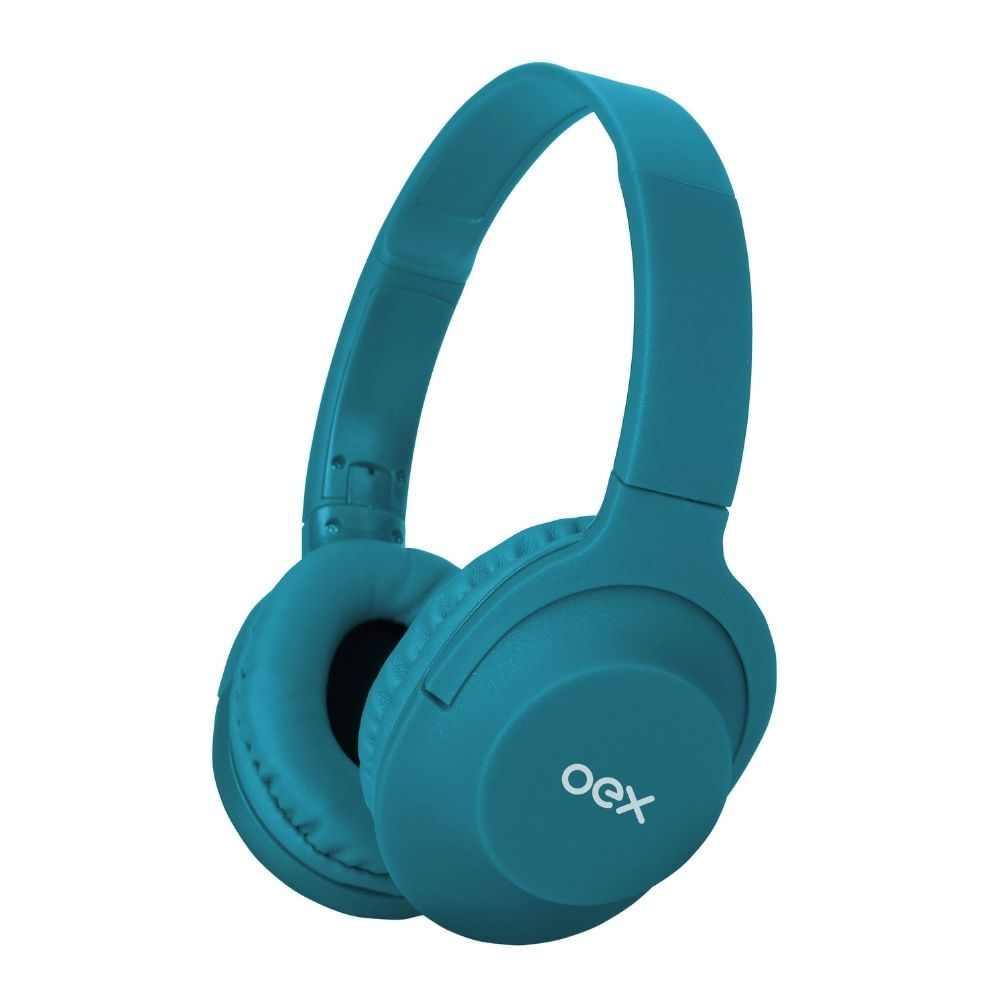 Encontraproduto.com.br - Fone De Ouvido Com Microfone Oex Flow Hs207 - Azul Turquesa