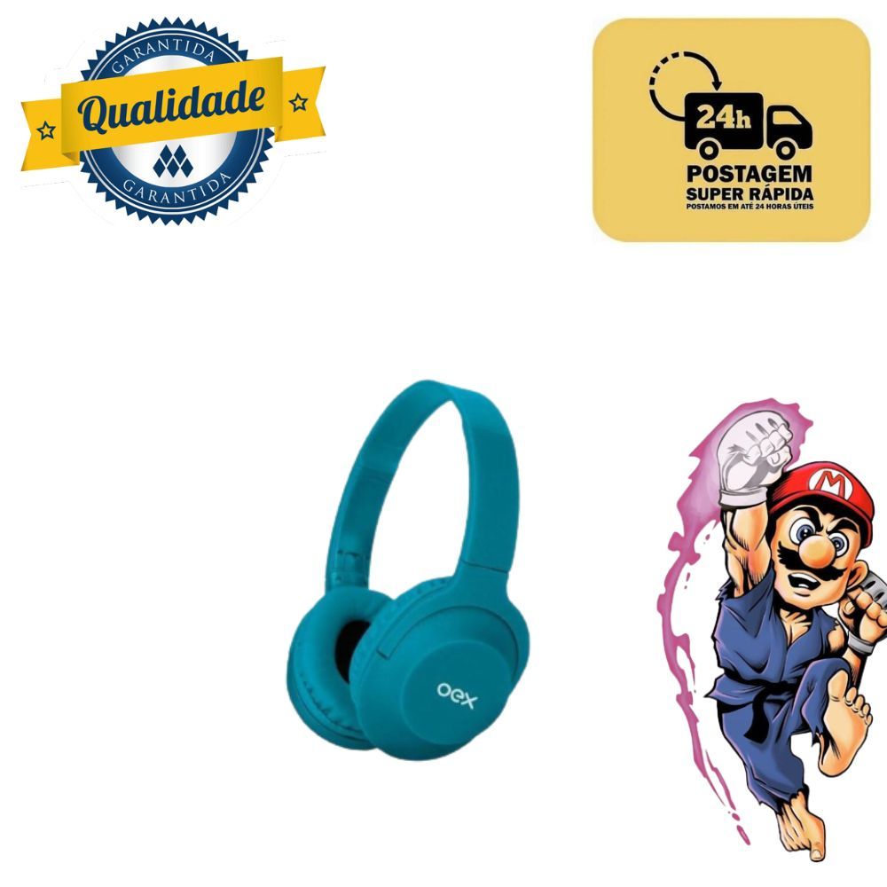 Encontraproduto.com.br - Fone De Ouvido Headset Sem Fio Bluetooth Flow Oex Hs307