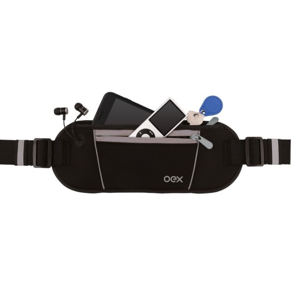 Encontraproduto.com.br - Pochete em Neoprene Oex Sport Move Po200 - Preto e Cinza
