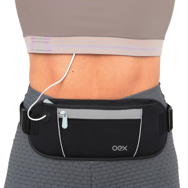 Encontraproduto.com.br - Pochete em Neoprene Oex Sport Move Po200 - Preto e Cinza