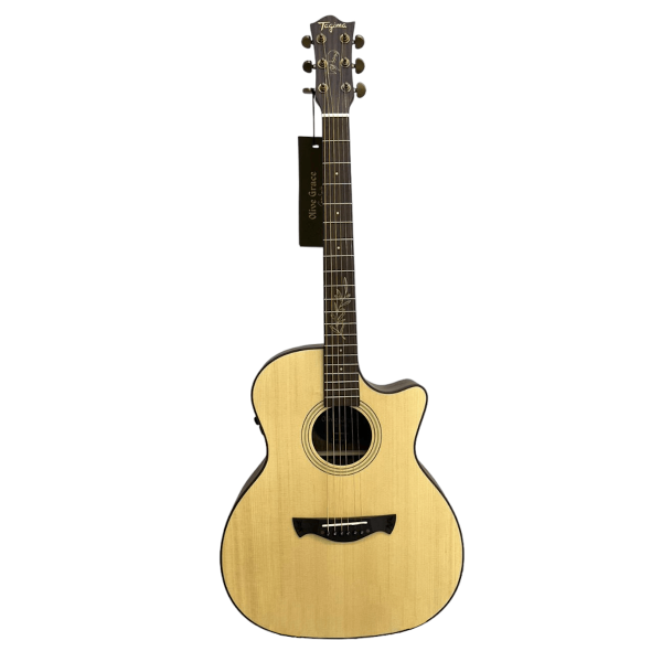Encontraproduto.com.br - Violão Jumbo Cacau Santos Signature Olive Grace NTOP - Tagima