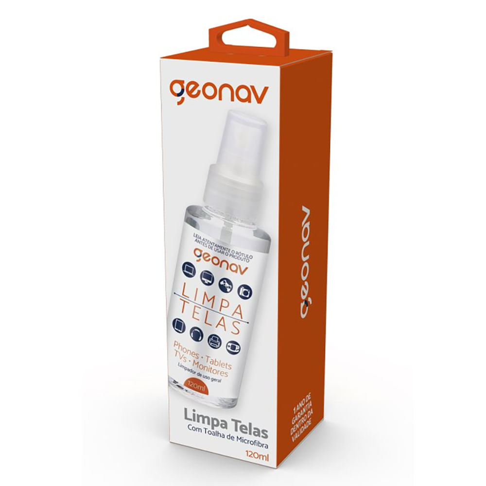 Encontraproduto.com.br - Limpa Telas Screen Solution SC120ML 120ml Geonav