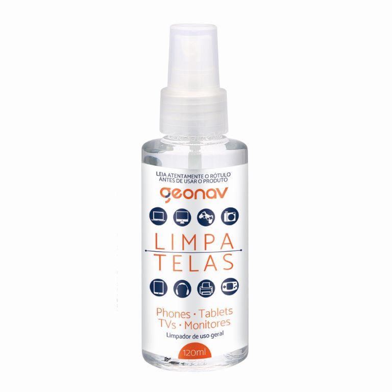 Encontraproduto.com.br - Limpa Telas Screen Solution SC120ML 120ml Geonav