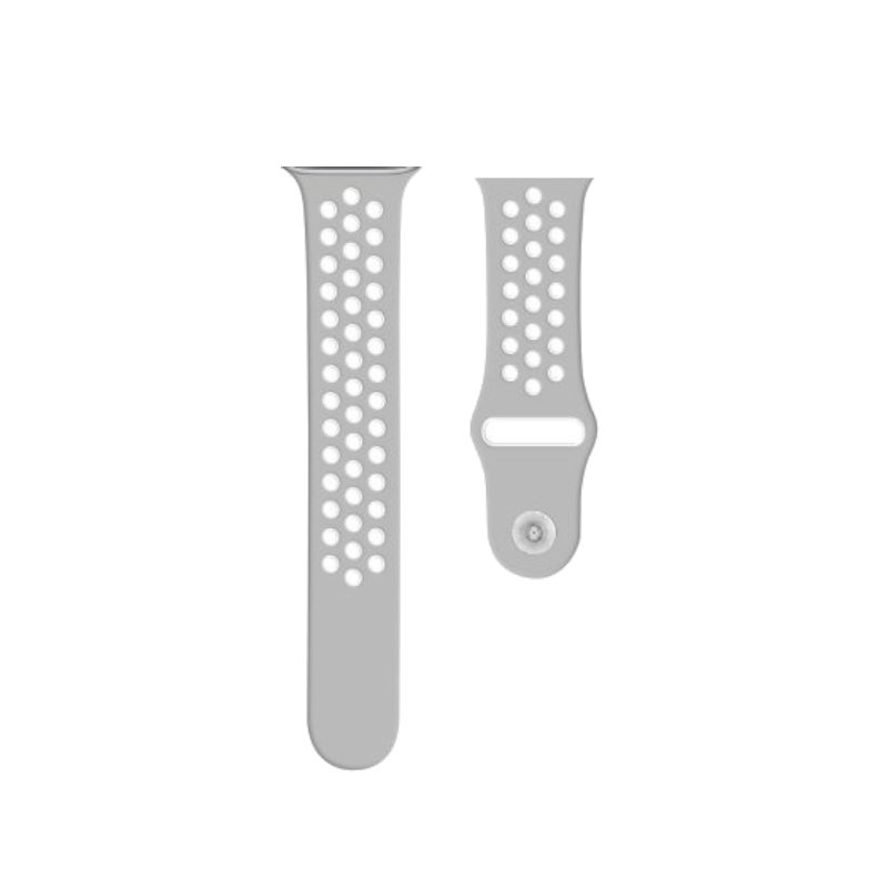 Encontraproduto.com.br - Pulseira para Apple Watch Sport 38/40mm WBS40GW Geonav – Silicone Silver