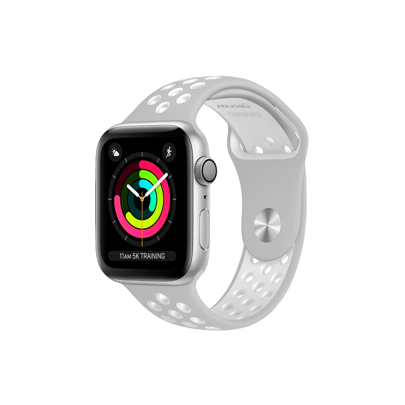 Encontraproduto.com.br - Pulseira para Apple Watch Sport 38/40mm WBS40GW Geonav – Silicone Silver