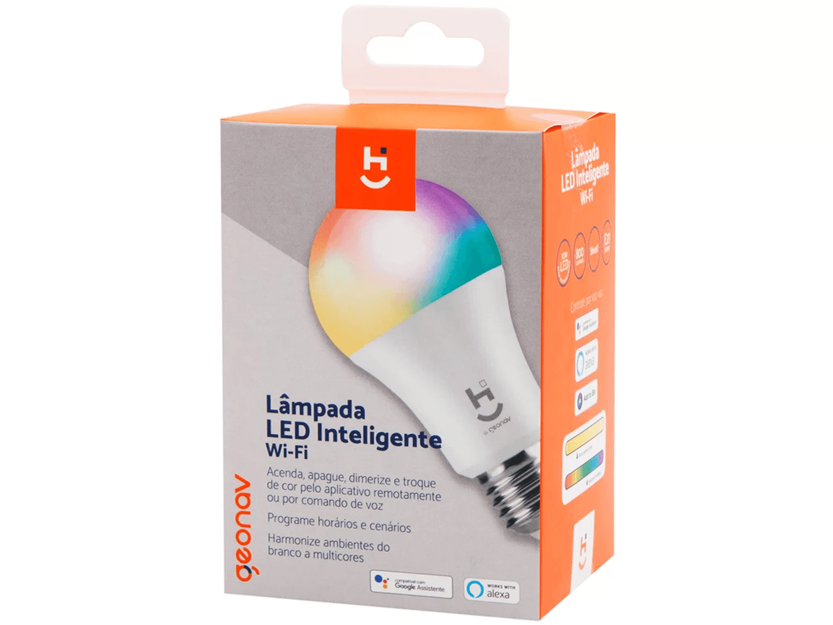 Encontraproduto.com.br - Lâmpada Inteligente Wi-Fi e Smart E27 Quente e Frio Alfacomex